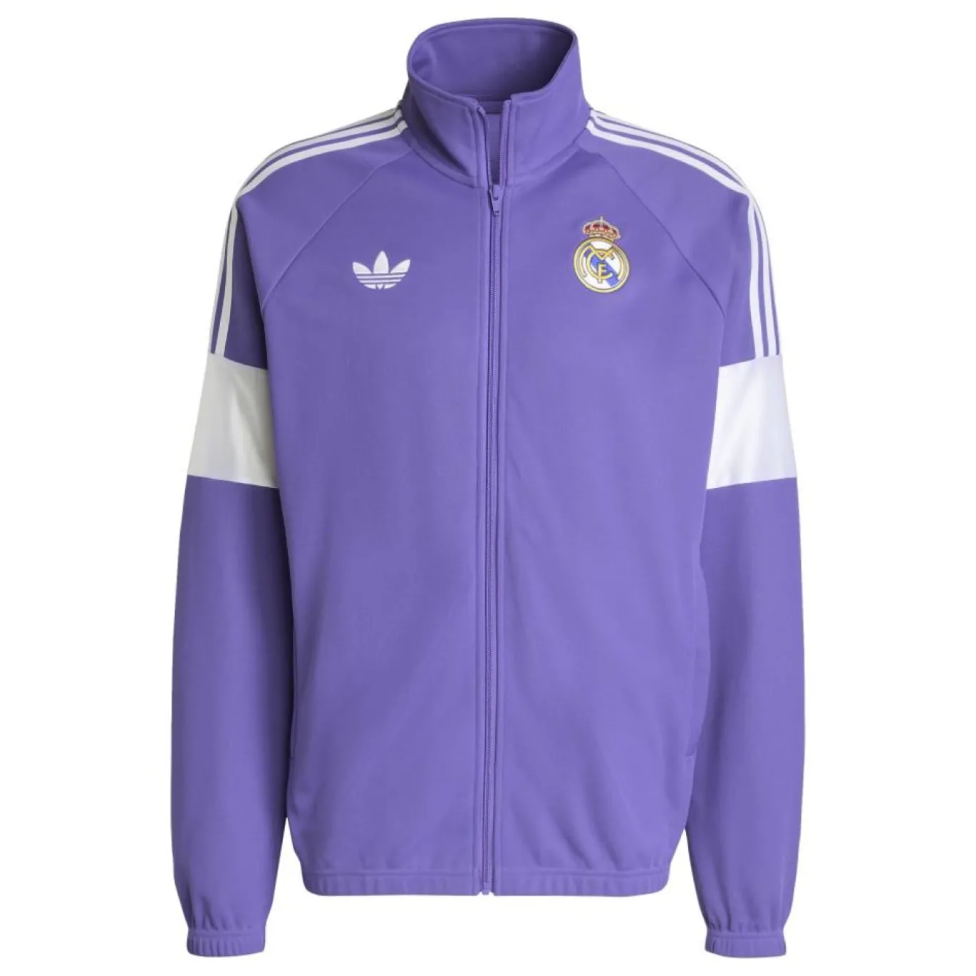 adidas Real Madrid Lifestyler Trainingsjack Paars Wit