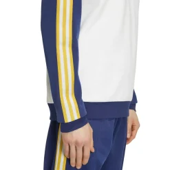 adidas Real Madrid Originals Crew Sweater Wit Donkerblauw Lichtoranje