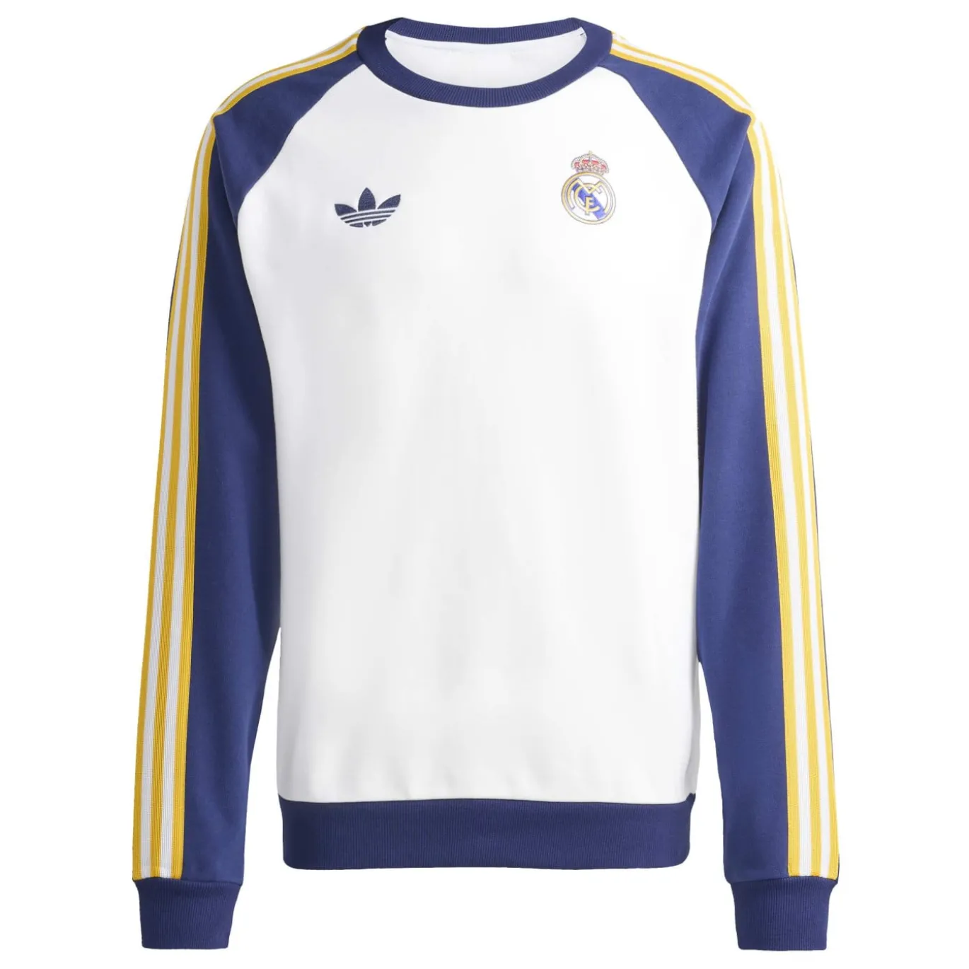 adidas Real Madrid Originals Crew Trainingspak Wit Donkerblauw Lichtoranje