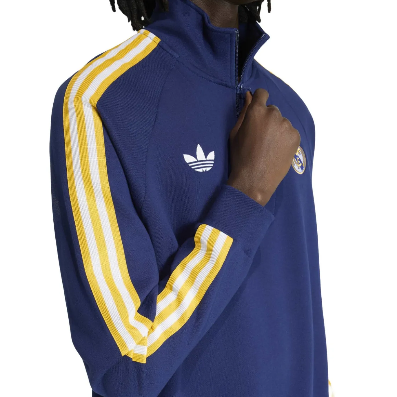 adidas Real Madrid Originals Trainingspak 1/4-Zip Donkerblauw Wit Goud