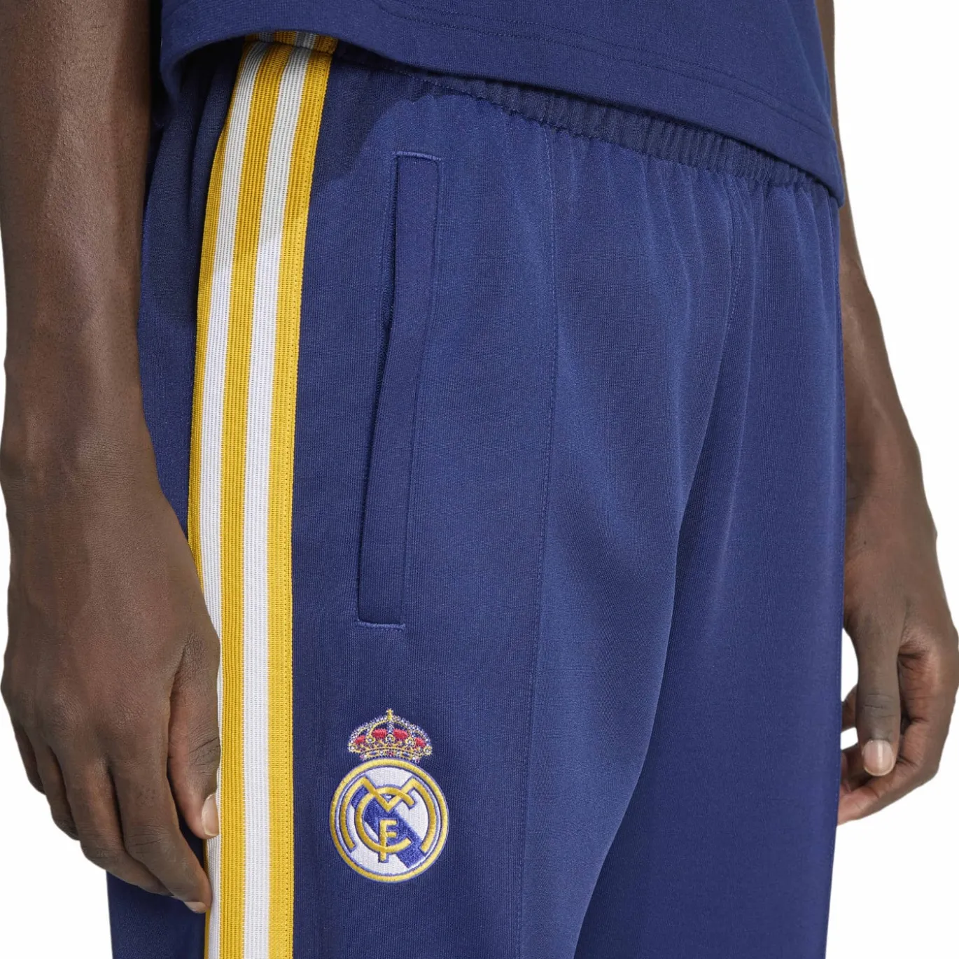 adidas Real Madrid Originals Crew Trainingspak Donkerblauw Wit Goud