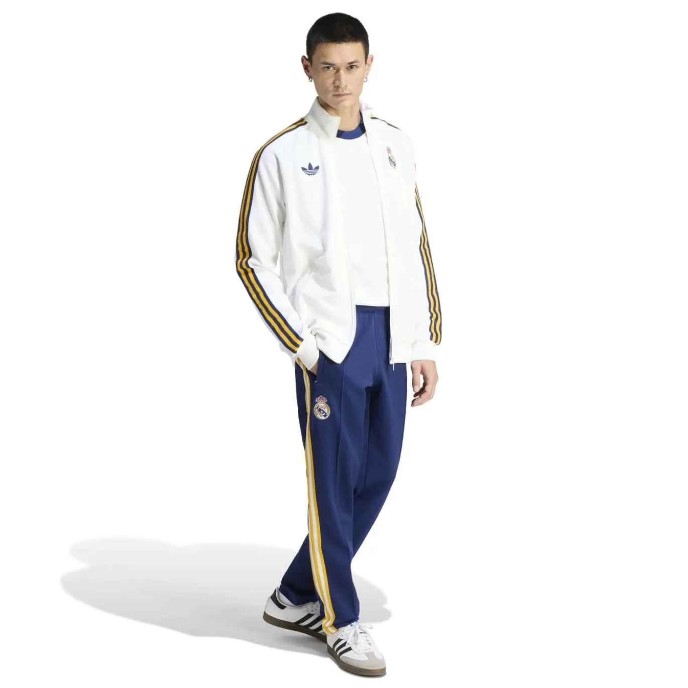 adidas Real Madrid Originals Trainingspak Wit Donkerblauw Lichtoranje