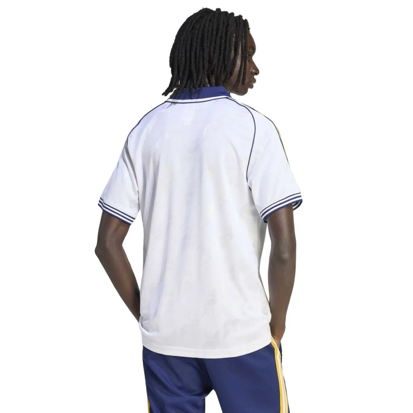 adidas Real Madrid Originals Shirt Wit Donkerblauw Lichtoranje