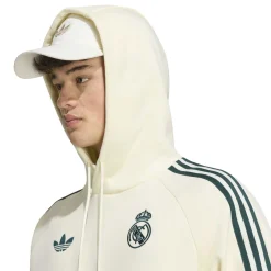adidas Real Madrid Originals Hoodie Beige Donkergroen Roze