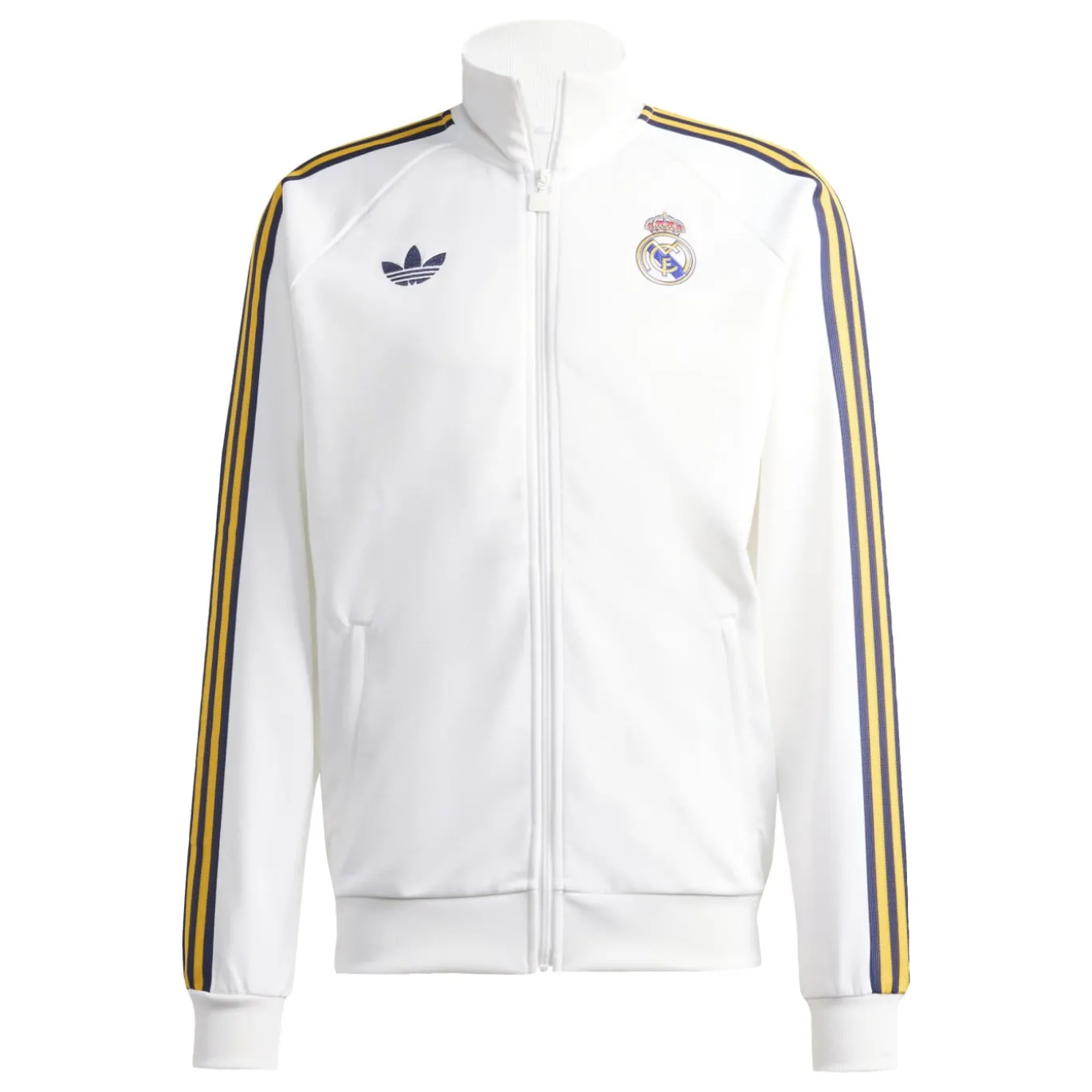 adidas Real Madrid Originals Trainingsjack Wit Donkerblauw Lichtoranje