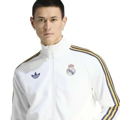 adidas Real Madrid Originals Trainingsjack Wit Donkerblauw Lichtoranje
