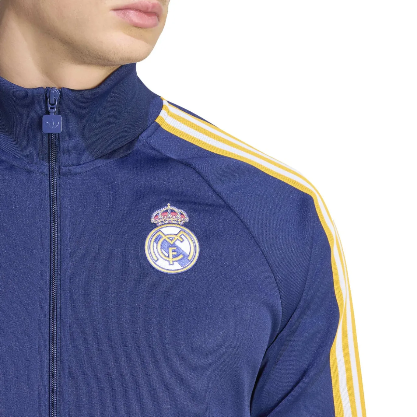 adidas Real Madrid Originals Trainingsjack Donkerblauw Wit Goud
