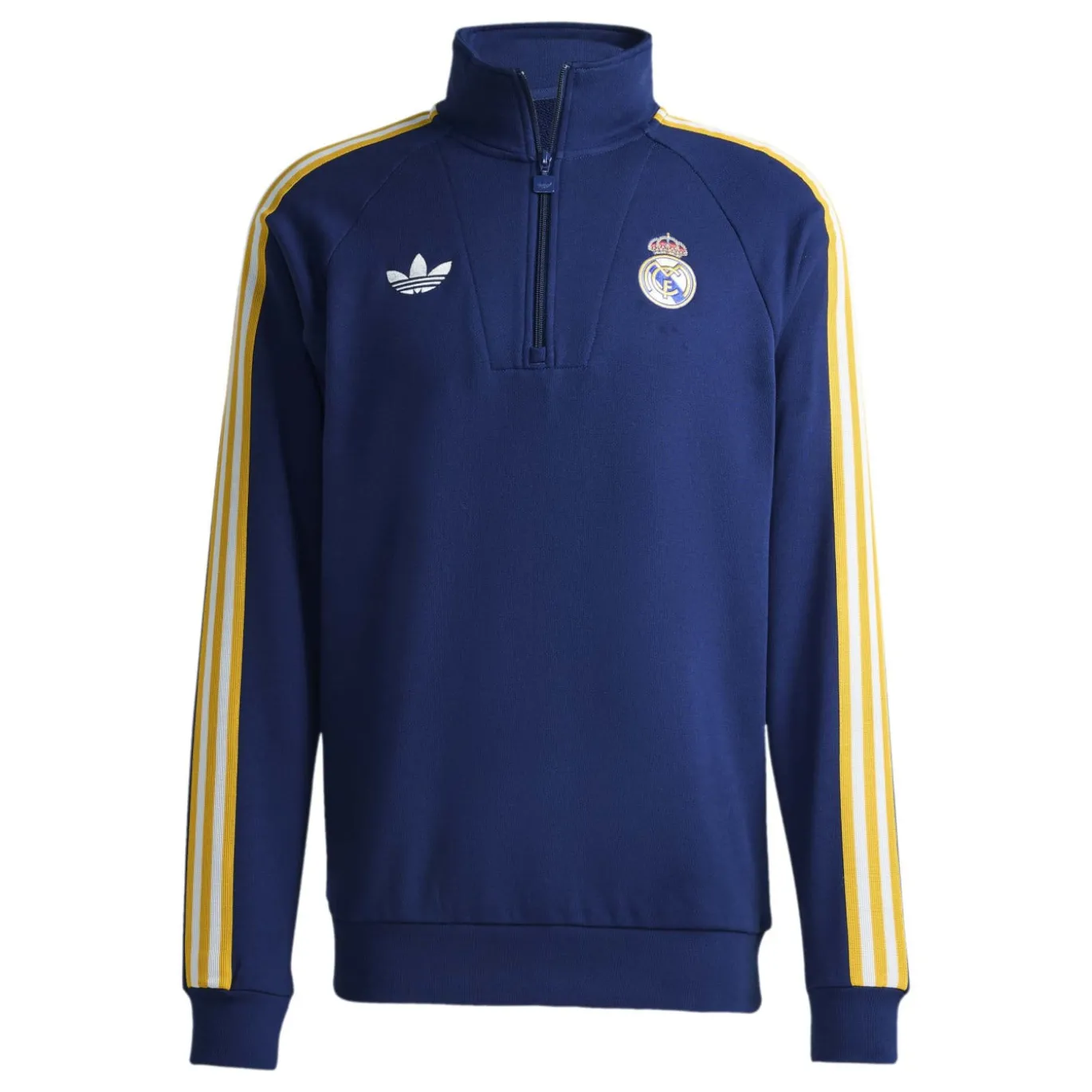 adidas Real Madrid Originals Trainingstrui 1/4-Zip Donkerblauw Wit Goud