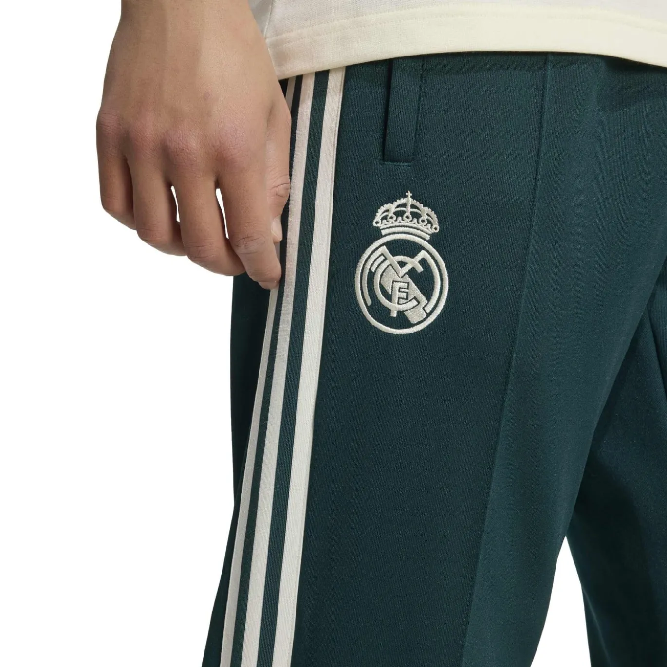 adidas Real Madrid Originals Trainingsbroek Donkergroen Beige