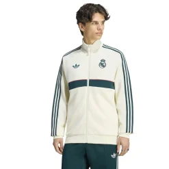 adidas Real Madrid Originals Trainingspak Full-Zip Beige Donkergroen Wit Roze