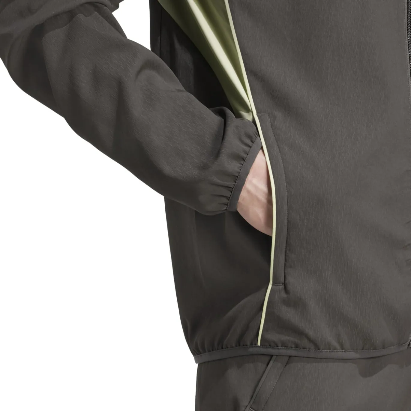 adidas Real Madrid Presentatie Trainingspak Full-Zip 2025-2026 Grijs Lichtgroen