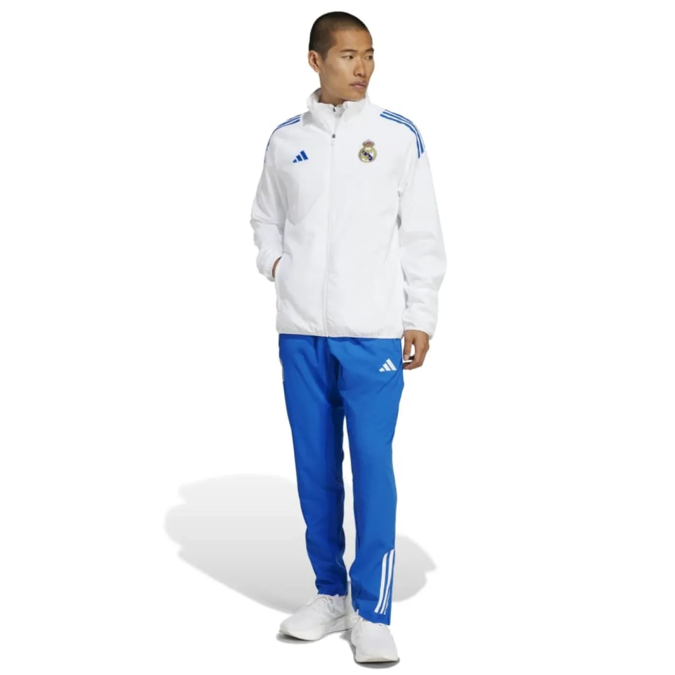 adidas Real Madrid Presentatie Trainingsbroek Europees 2025-2026 Blauw Wit
