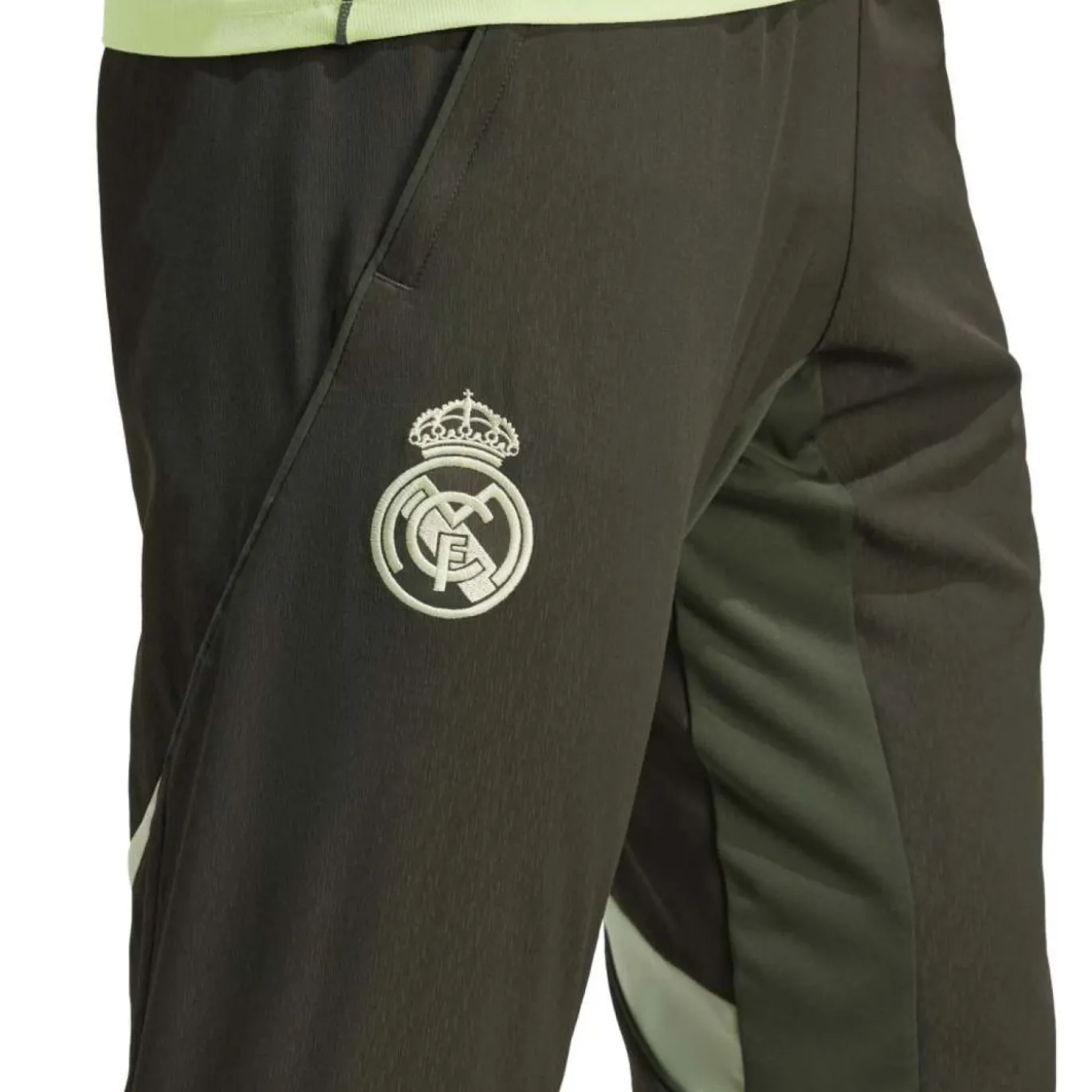 adidas Real Madrid Presentatie Trainingsbroek 2025-2026 Grijs Lichtgroen
