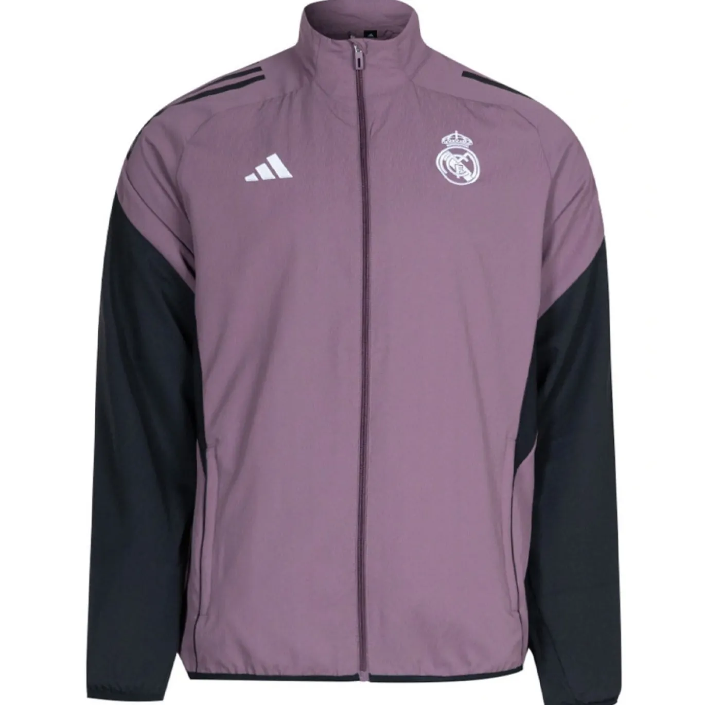adidas Real Madrid Presentatie Trainingsjack 2025-2026 Paars Zwart