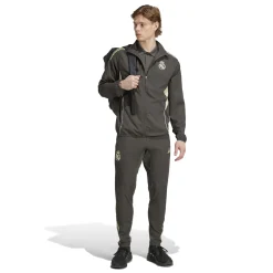 adidas Real Madrid Presentatie Trainingsjack 2025-2026 Grijs Lichtgroen