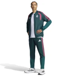 adidas Real Madrid Presentatie Trainingsjack 2026-2027 Donkergroen Roze Wit