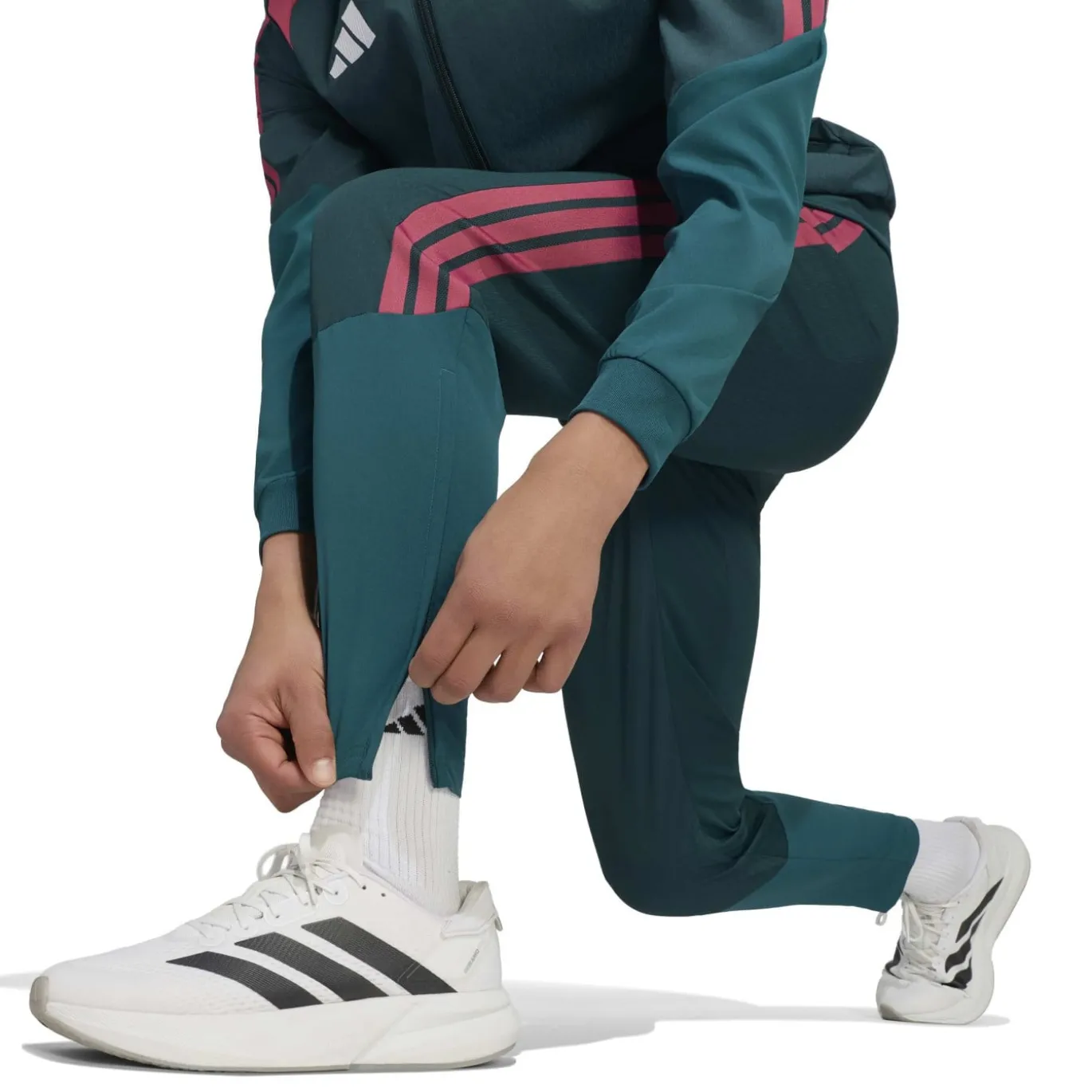 adidas Real Madrid Presentatie Trainingsbroek 2026-2027 Donkergroen Roze Wit