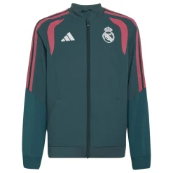 adidas Real Madrid Presentatie Trainingspak 2026-2027 Kids Donkergroen Roze Wit