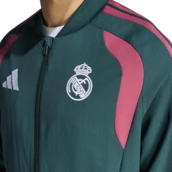 adidas Real Madrid Presentatie Trainingspak 2026-2027 Donkergroen Roze Wit