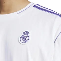 adidas Real Madrid Terrace Icons T-Shirt Wit Paars