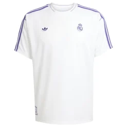 adidas Real Madrid Terrace Icons T-Shirt Wit Paars