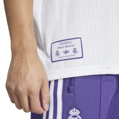 adidas Real Madrid Terrace Icons T-Shirt Wit Paars