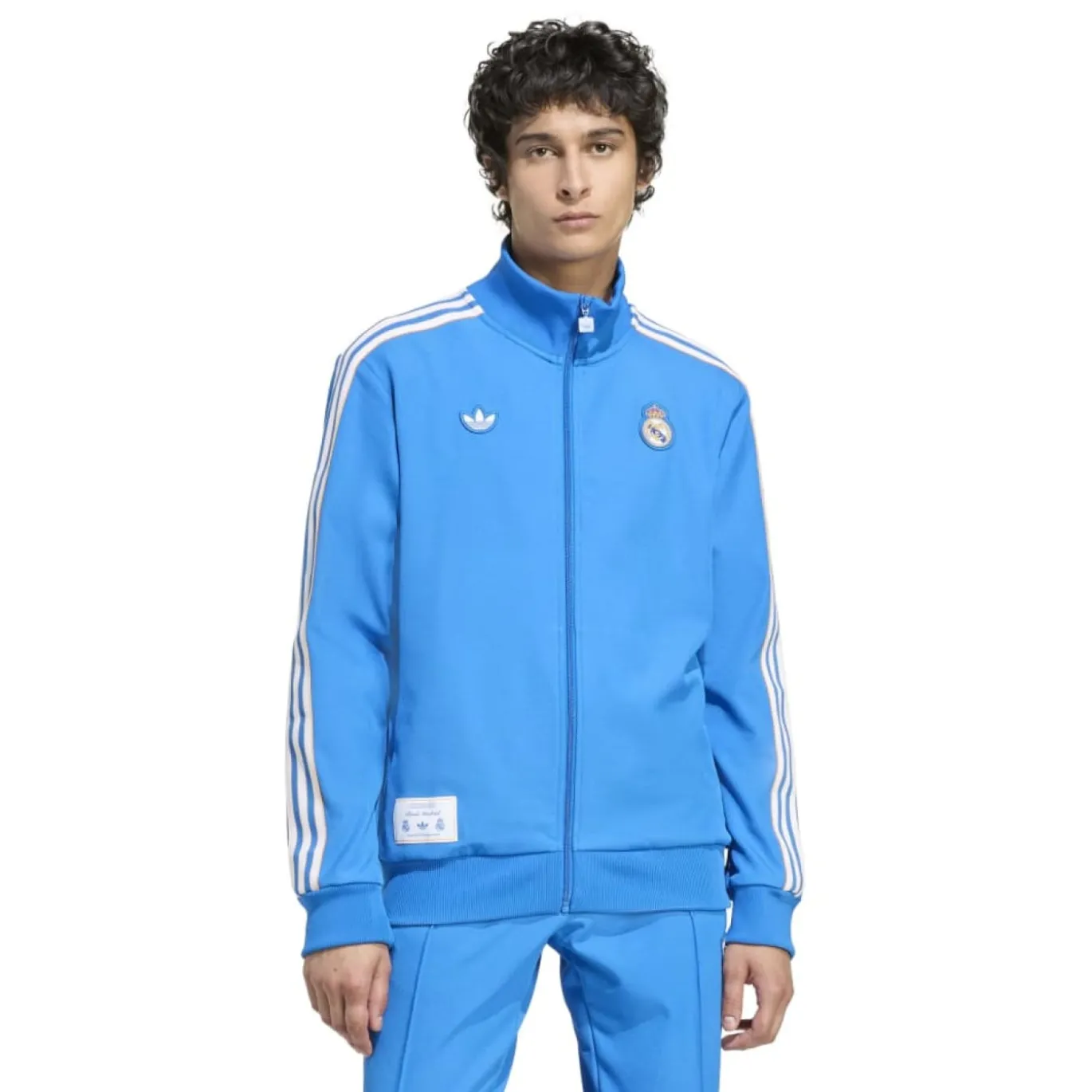 adidas Real Madrid Terrace Icons Trainingspak Full-Zip Blauw Wit