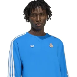 adidas Real Madrid Terrace Icons Crew Trainingspak Blauw Wit