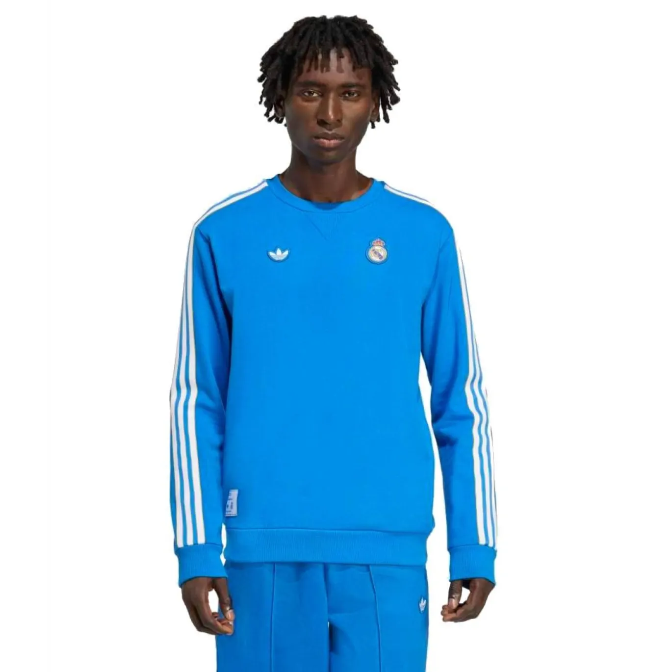 adidas Real Madrid Terrace Icons Crew Trainingspak Blauw Wit