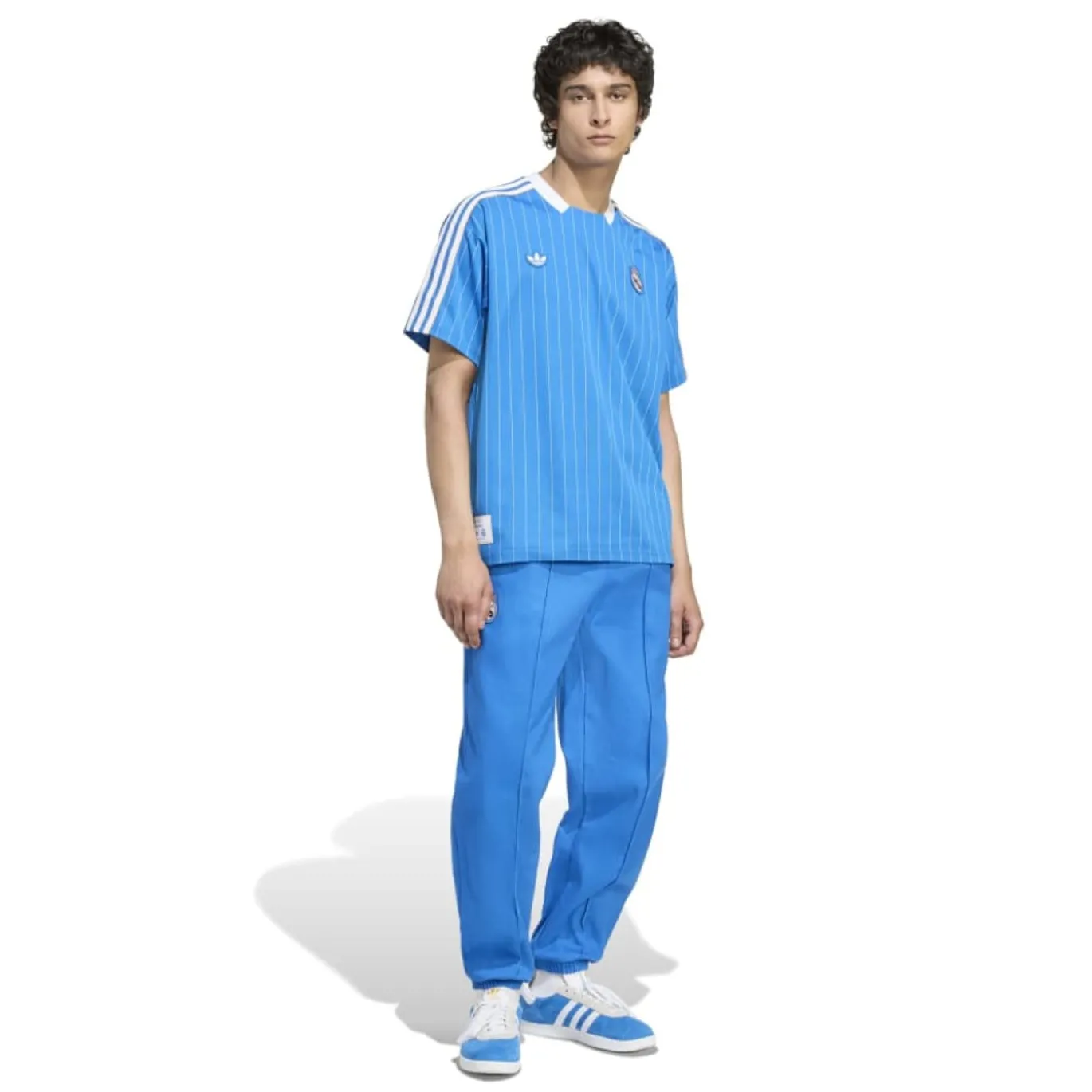 adidas Real Madrid Terrace Icons T-Shirt Blauw Wit