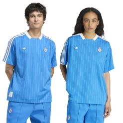 adidas Real Madrid Terrace Icons T-Shirt Blauw Wit