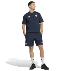 adidas Real Madrid Tiro Travel T-Shirt 2026-2027 Donkerblauw Wit