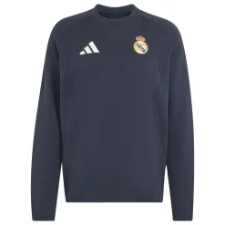 adidas Real Madrid Tiro Travel Crew Sweater 2026-2027 Donkerblauw Wit