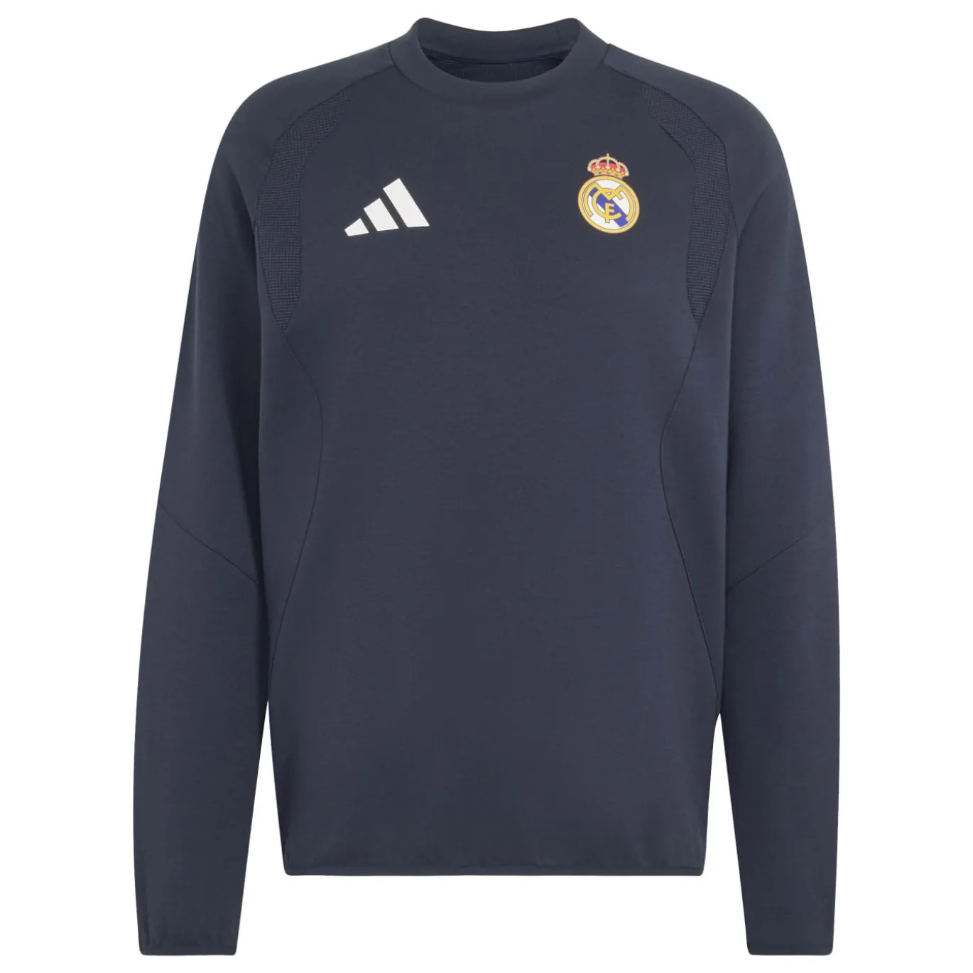 adidas Real Madrid Tiro Travel Crew Sweater 2026-2027 Donkerblauw Wit