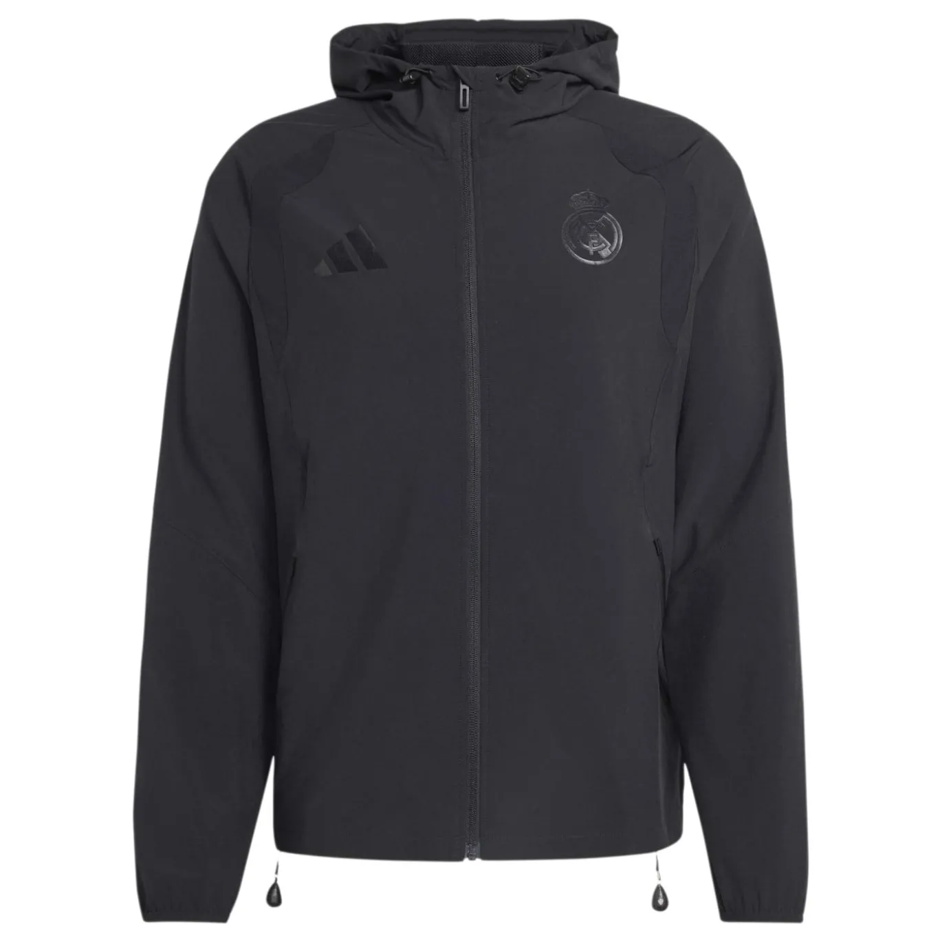 adidas Real Madrid Tiro Travel Trainingsjack Zwart