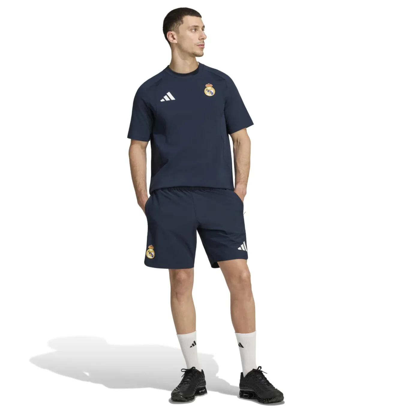 adidas Real Madrid Tiro Travel Set 2026-2027 Donkerblauw Wit