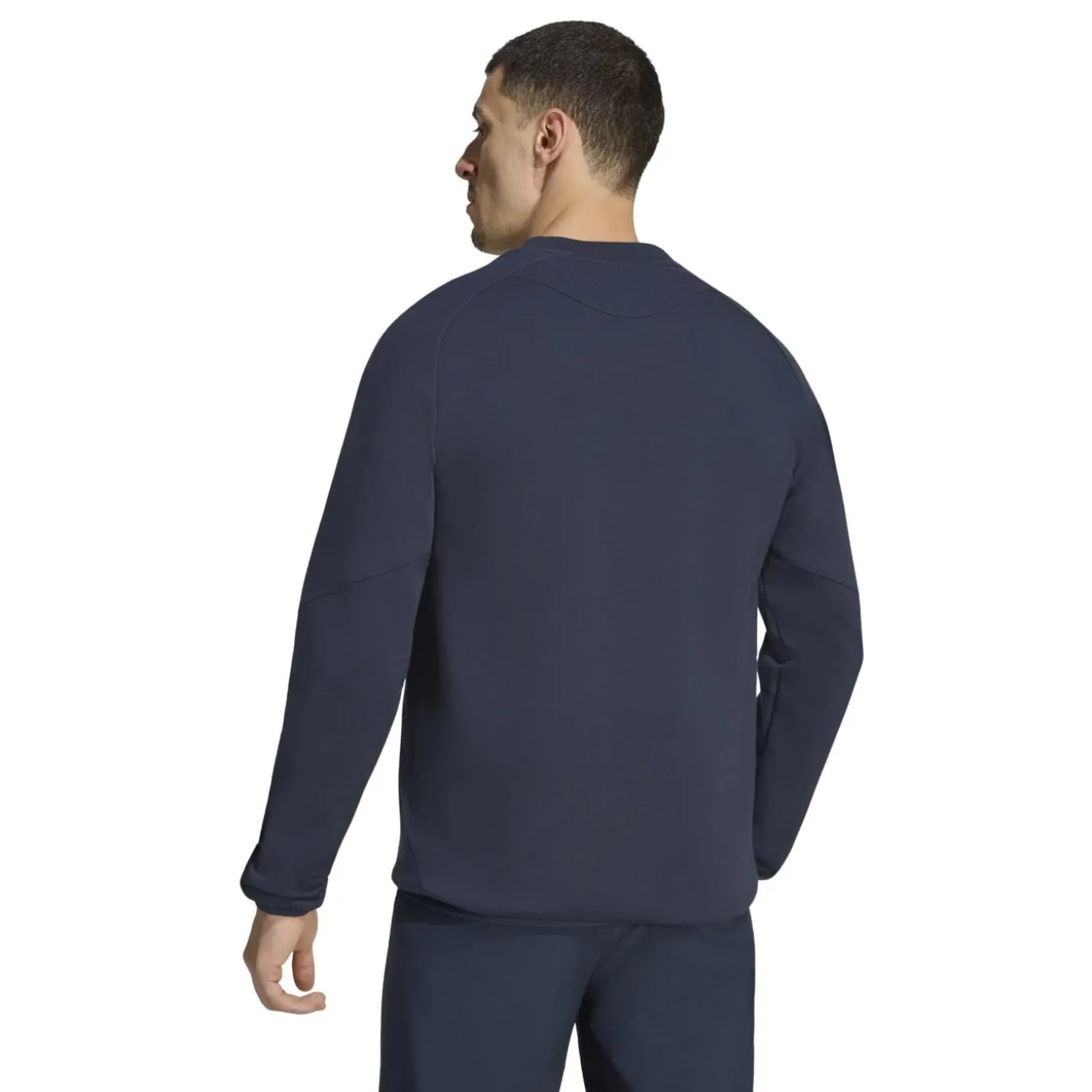adidas Real Madrid Tiro Travel Crew Trainingspak 2026-2027 Donkerblauw Wit