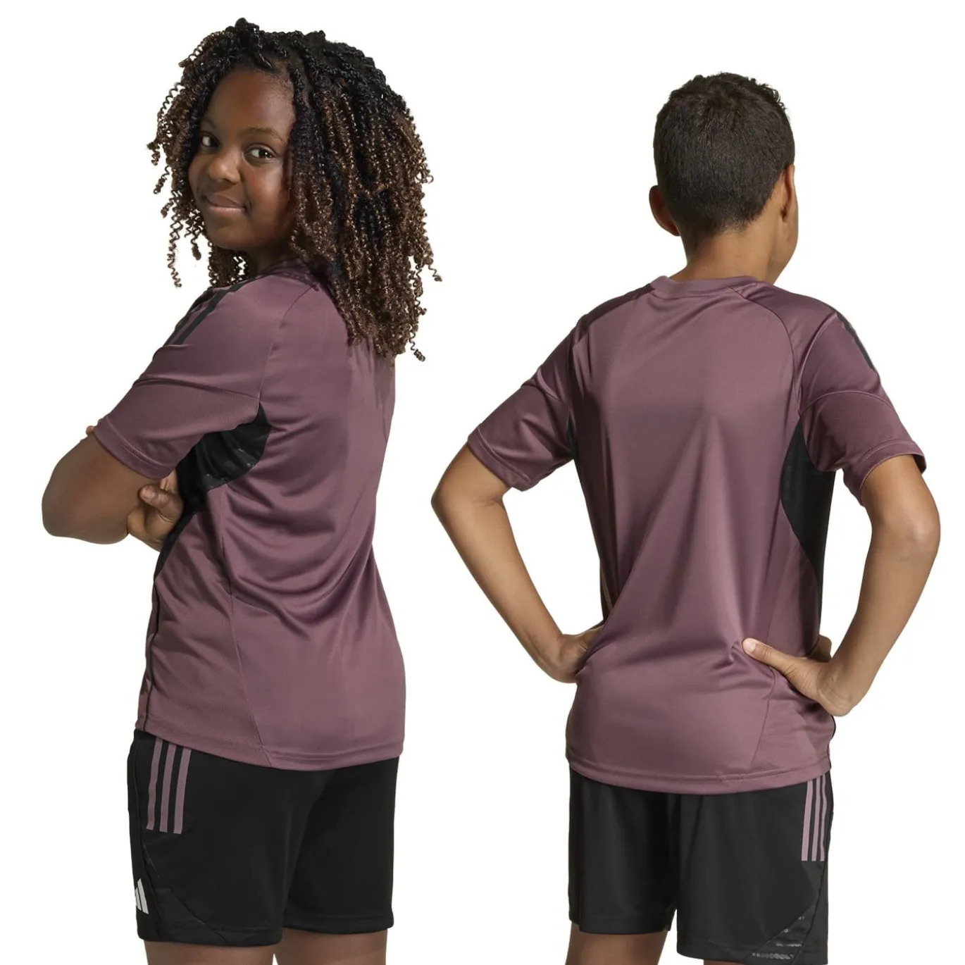 adidas Real Madrid Trainingshirt 2025-2026 Kids Paars Zwart Wit