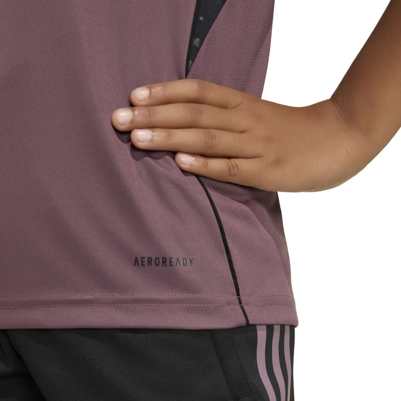 adidas Real Madrid Trainingshirt 2025-2026 Kids Paars Zwart Wit