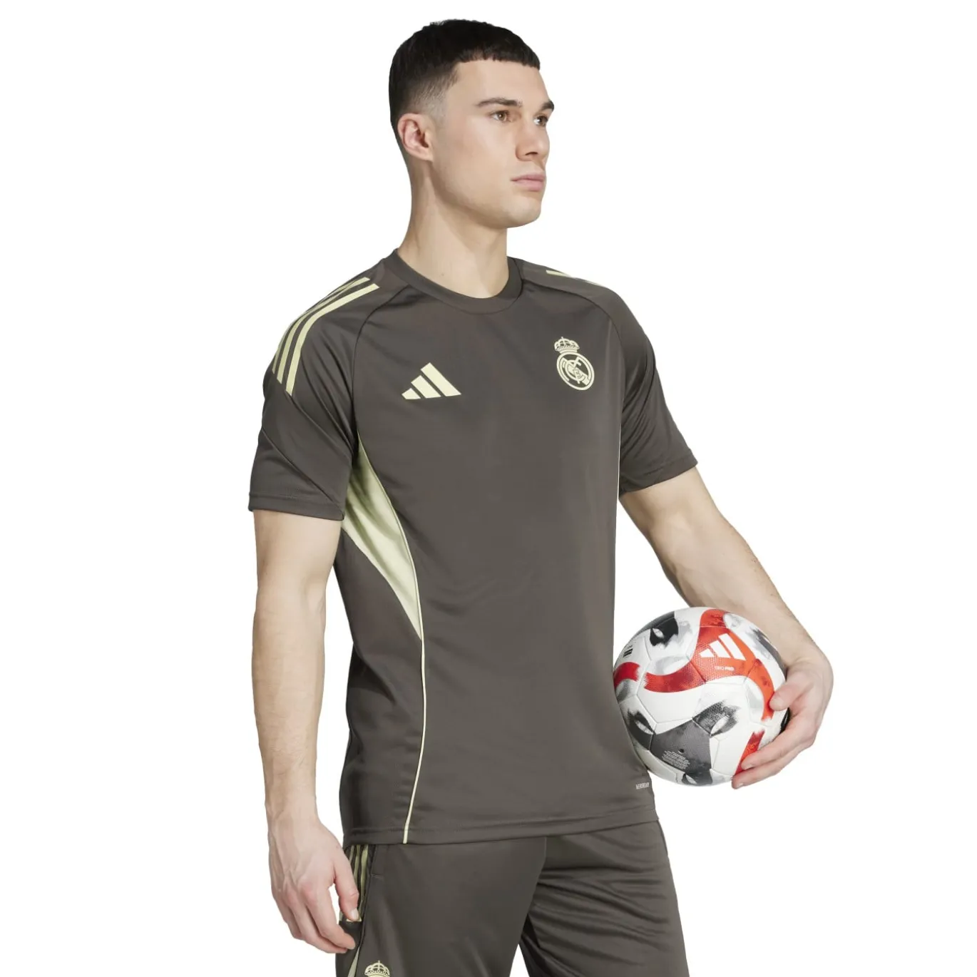 adidas Real Madrid Trainingsset 2025-2026 Grijs Lichtgroen