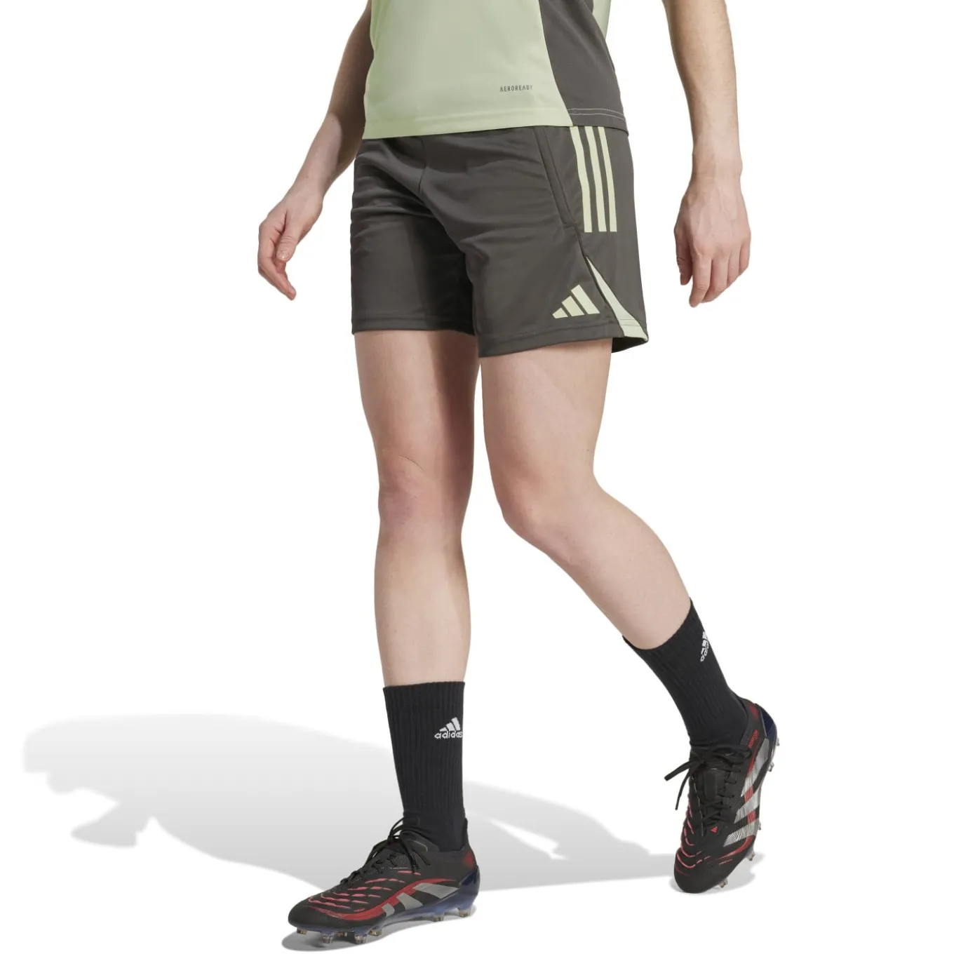 adidas Real Madrid Trainingsbroekje 2025-2026 Dames Grijs Lichtgroen