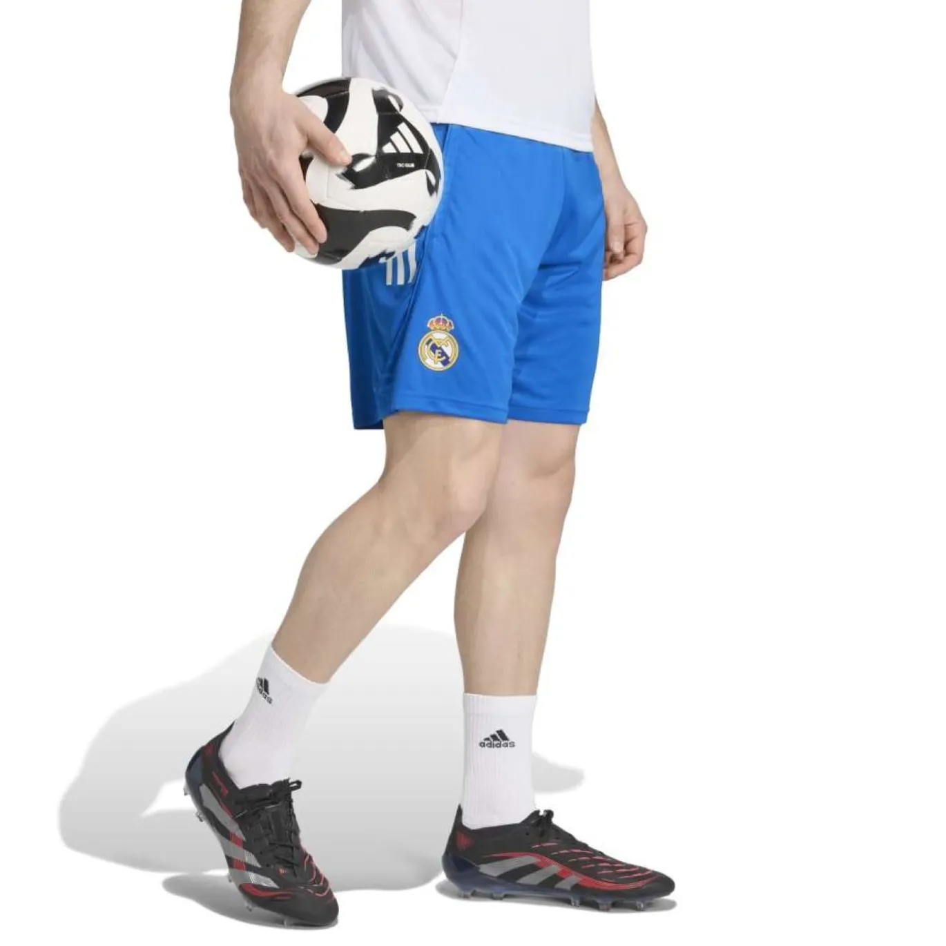 adidas Real Madrid Trainingsbroekje Europees 2025-2026 Blauw Wit