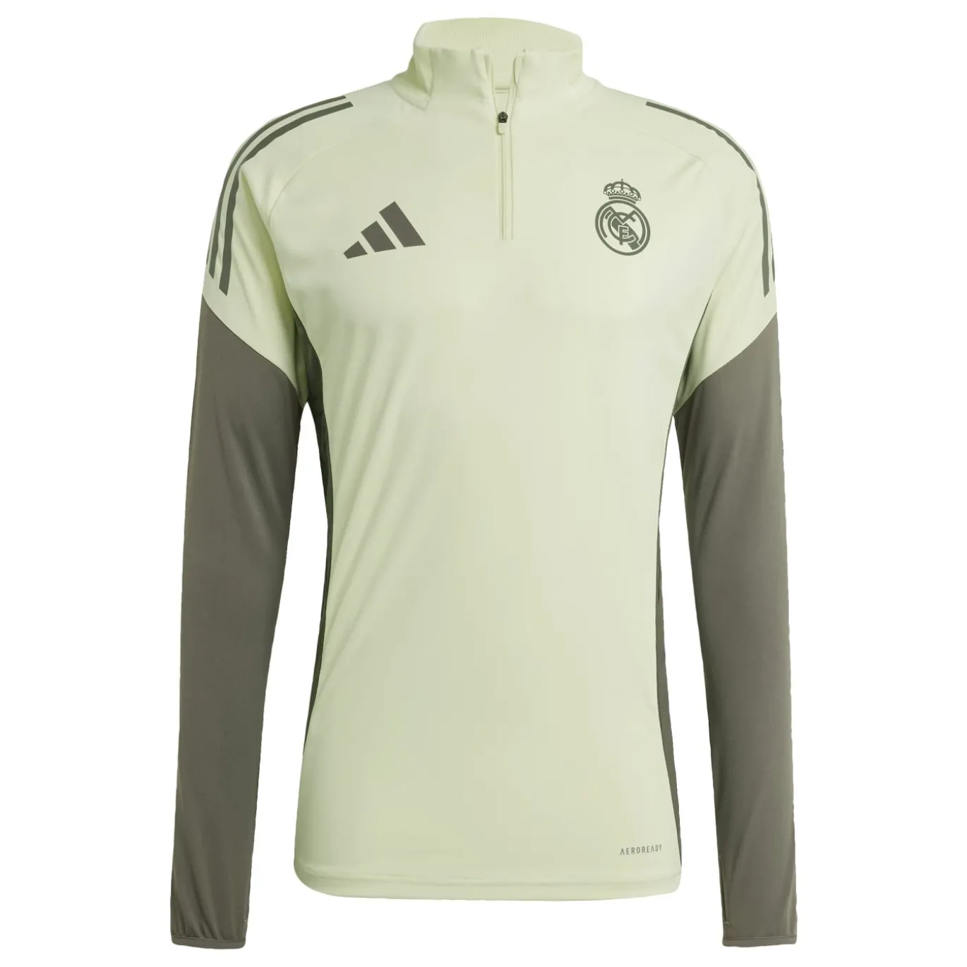 adidas Real Madrid Trainingspak 1/4-Zip 2025-2026 Lichtgroen Grijs