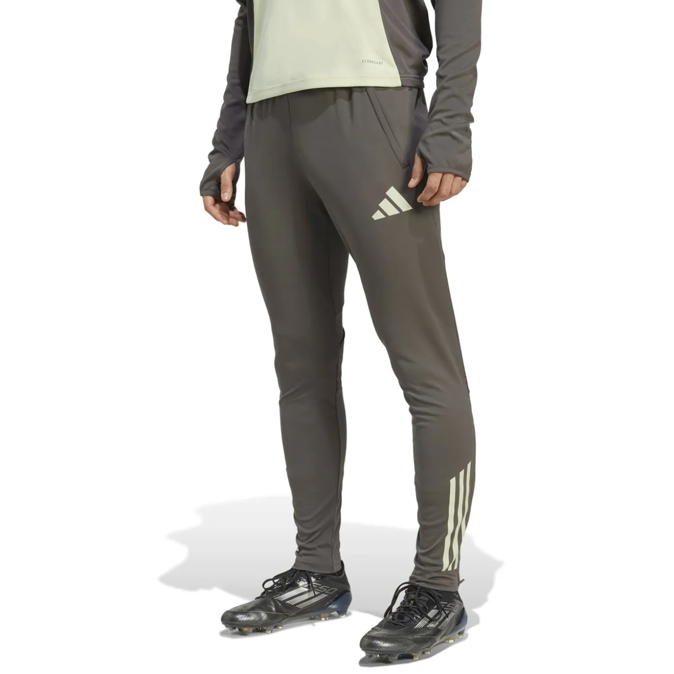 adidas Real Madrid Trainingsbroek 2025-2026 Grijs Lichtgroen