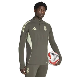 adidas Real Madrid Trainingspak 1/4-Zip 2025-2026 Grijs Lichtgroen