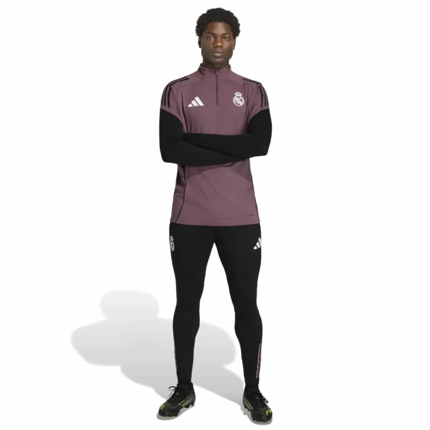 adidas Real Madrid Trainingsbroek 2025-2026 Zwart Paars Wit