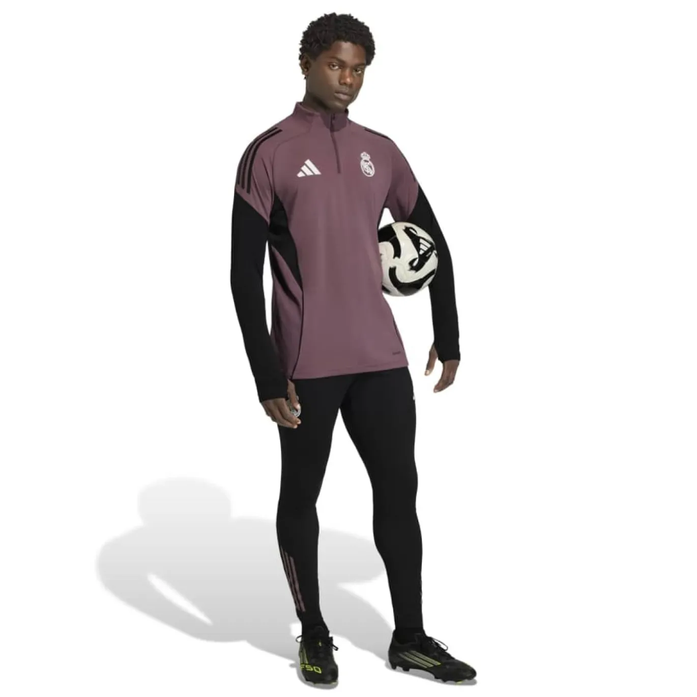 adidas Real Madrid Trainingsbroek 2025-2026 Zwart Paars Wit