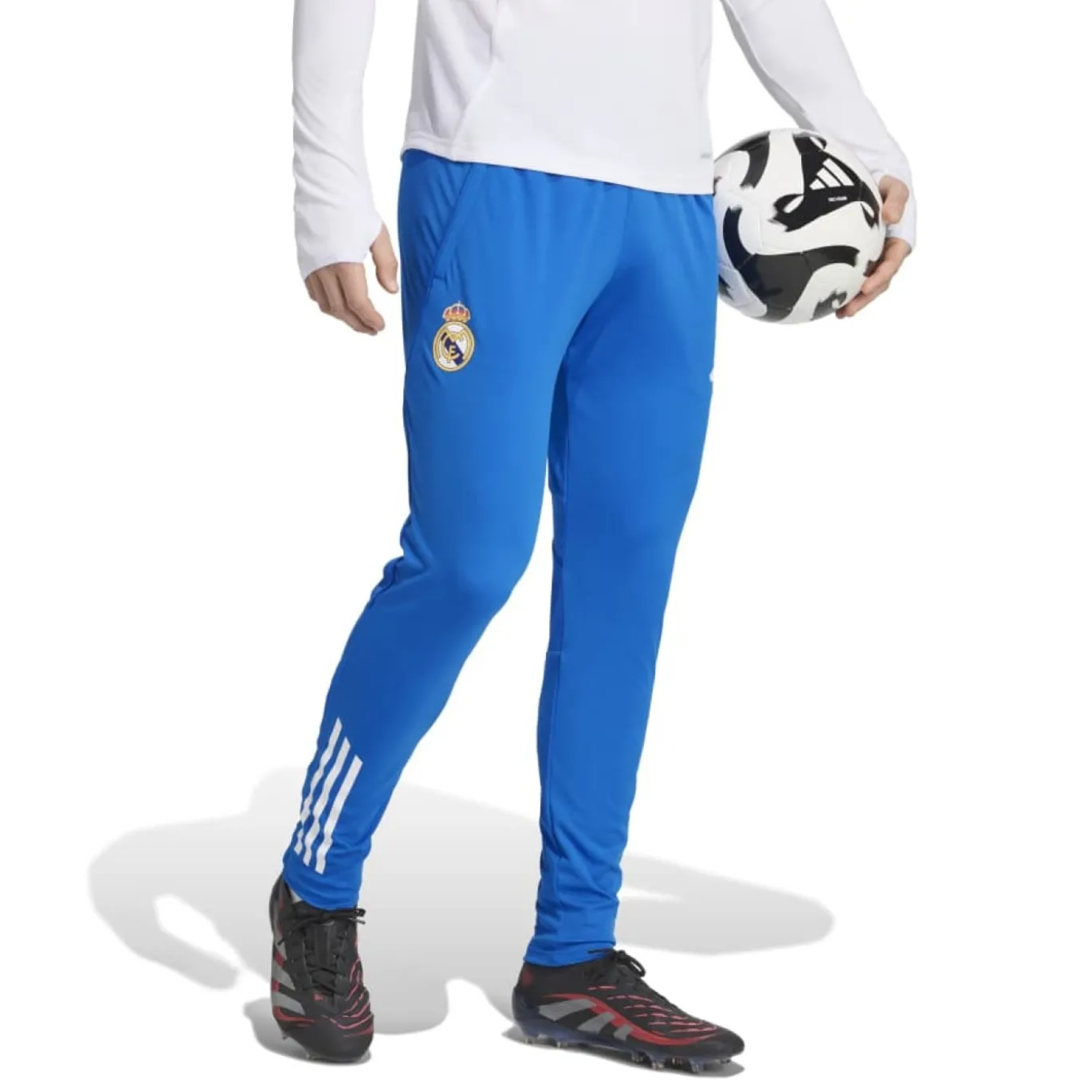 adidas Real Madrid Trainingspak 1/4-Zip Europees 2025-2026 Wit Blauw