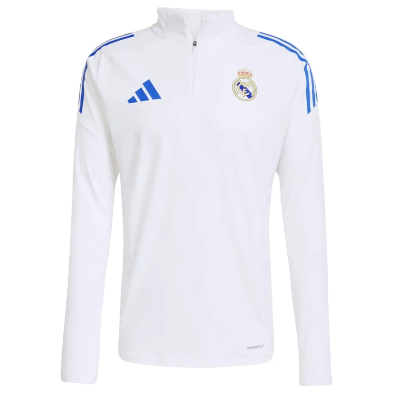 adidas Real Madrid Trainingspak 1/4-Zip Europees 2025-2026 Wit Blauw