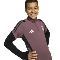 adidas Real Madrid Trainingstrui 1/4-Zip 2025-2026 Kids Paars Zwart Wit